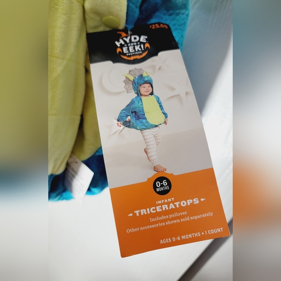 Hyde And Eek Infant Triceratops Costume Size 0-6 Months - Picture 5 of 7